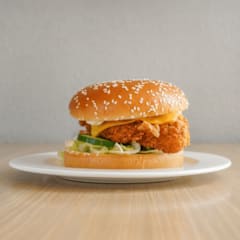 Tower chicken burger